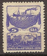 Asturias Y Leon  7 * Charnela. 1936. - Asturias & Leon