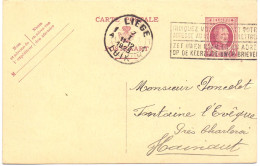 Briefkaart Carte Postale -A. Bayard , Liège à Fontaine L'Eveque - 1925 - Briefkaarten 1934-1951