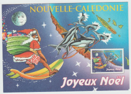 Entier Carte Postale " Joyeux Noël " Oblitérée Pour La Corse 1997 - Covers & Documents