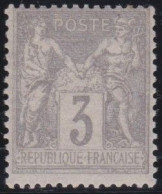 France  .  Y&T   .    87       .   **       .    Neuf Avec Gomme Et SANS Charnière - 1876-1898 Sage (Tipo II)