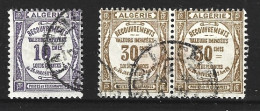 ALGERIE. Timbres-taxe N°16-7 Oblitérés De 1926. - Segnatasse