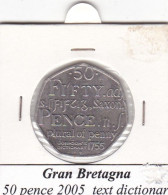 GRAN BRETAGNA 50 PENCE ANNO 2005  COME DA FOTO - 50 Pence