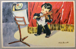 Bambino ... Musicista... Violino  / Dis. V Tom Norelli - Cartes Humoristiques