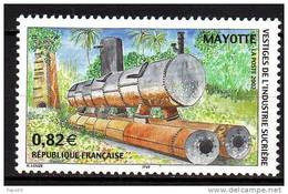 Mayotte N° 133 XX  Vestiges De L'industrie Sucrière  Sans Charnière TB - Autres & Non Classés