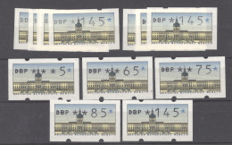 Allemagne  -  Berlin  -  Automates  :   Mi 1  **  5 Valeurs 5 - 145 Pf - Frankeermachines (EMA)