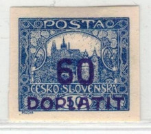 Tchécoslovaquie 1922 Mi  D 38 (Yv TT 23), (MH)* Trace De Charniere - Nuovi