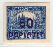 Tchécoslovaquie 1922 Mi  D 38 (Yv TT 23), (MH)* Trace De Charniere - Nuevos