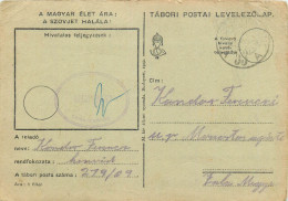 Hungary WW2 Correspondence Military Postal Stationery Card Kelt 1942 - Lettres & Documents