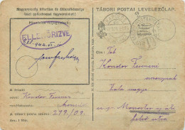 Hungary WW2 Correspondence Military Postal Stationery Card Kelt 1943 - Lettres & Documents