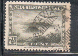 DUTCH INDIA INDIE INDE NEDERLANDS HOLLAND OLANDESI NETHERLANDS INDIES 1945 1946 PLANE OVER BROMO VOLCANO 7 1/2c USED - Nederlands-Indië