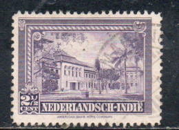 DUTCH INDIA INDIE INDE NEDERLANDS HOLLAND OLANDESI NETHERLANDS INDIES 1945 1946 UNIVERSITY MEDICINA BATAVIA 2 1/2c USED - Nederlands-Indië