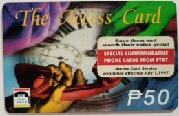 Philippines PT&T P50  MINT - The Access Card With Special Commemorative Sticker - Philippines