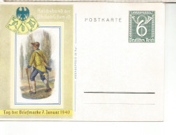 ALEMANIA ENTERO POSTAL DIA DEL SELLO 1940 CARTERO POSTMAN - Altri (Terra)