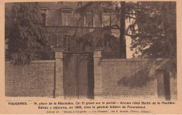 Fougères * Maison Bourgeoise , 19 Place De La Riboisière * Ancien Hôtel Bertin De La Hautière - Fougeres