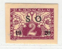 Tchécoslovaquie-Silesie 1920 Mi  28 B (Yv 33a), (MH)* Trace De Charniere - Neufs