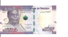 NIGERIA 100 NAIRA 2019 UNC P 41 - Nigeria