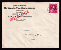 DDEE 787 -- Enveloppe TP Moins 10 % Surcharge Locale BERCHEM (VL) 1946 - Entete Ets De Waele-Van Ceulebroeck , Breigoed - 1946 -10%