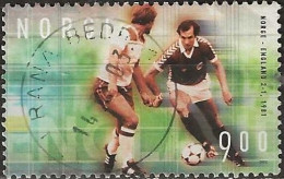 NORWAY 2002 Centenary Of Norwegian Football Association -  9k. - Player With Chevron Sleeves (victory Over England) FU - Oblitérés