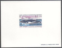 Epreuve De Luxe Taaf/fsat Petit Rorqual YVT 197 - Imperforates, Proofs & Errors