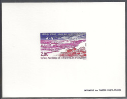 Epreuve De Luxe Taaf/fsat Station Sodar YVT 199 - Imperforates, Proofs & Errors