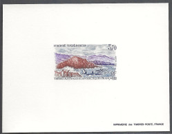 Epreuve De Luxe Taaf/fsat Mont D’Alsace Kerguelen Orques Manchots YVT 200 - Imperforates, Proofs & Errors