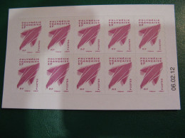 POLYNESIE YVERT CARNET N° 990 - PHIL@POSTE - AVEC DATE 06.02.12 - NEUF** -  LUXE - MNH - COTE 40,00 EUROS - Neufs