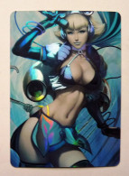 CARTE SEXY GIRL MANGA MINT HOLO PRISM Girl Waifu Metroid Samus Aran - Marvel