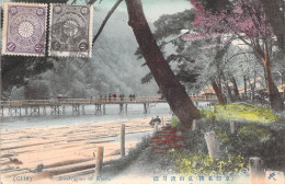 JAPON - Arashiyama At Kyoto - Carte Circulée Via Siberian / Siberie - Carte Postale Ancienne - Kyoto