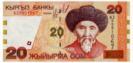 KYRGYZSTAN BZ REPLACENENT 20 SOM 2002 Pick 19r AUnc - Kyrgyzstan