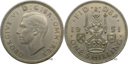 Royaume-Uni - George VI - One Shilling 1951 Écosse - SUP/AU58 - Mon6198 - I. 1 Shilling