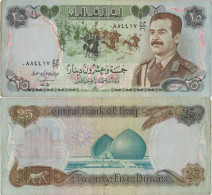 Iraq 25 Dinars 1986 P-73  Banknote Middle East Currency Irak  #5121 - Irak