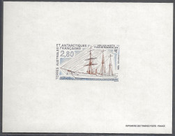 Feuillet Gommé Taaf/fsat Voilier Mixte Yves De Kerguelen YVT 206 Mnh** - Sin Dentar, Pruebas De Impresión Y Variedades