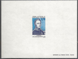 Feuillet Gommé Taaf/fsat Amiral Jacquinot YVT 207 Mnh** - Non Dentelés, épreuves & Variétés