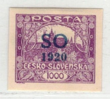 Tchécoslovaquie-Silesie 1920 Mi 25 A  (Yv 18), (MH)* Trace De Charniere, - Unused Stamps