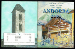 ANDORRA - Set Complet MINT - Fleurs De Coins - YEAR 2003. - Privéproeven