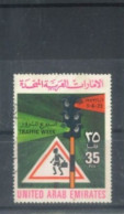 U.A.E. - 1973,  TRAFFIC WEEK STAMP, USED. - Emiratos Árabes Unidos
