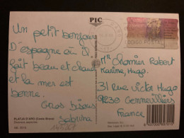 CP Pour La FRANCE ETIQUETTE CANTABRIA 70 PTS OBL.MEC.30 8 99 PLATJA D'ARO - Automaatzegels [ATM]