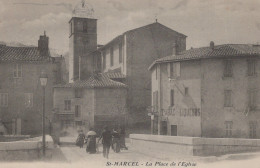 13 / MARSEILLE / SAINT MARCEL / LA PLACE DE L EGLISE - Saint Marcel, La Barasse, Saintt Menet