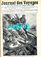 Journal Des Voyages 1878  N° 51 Naufrage Grand Electeur , Brigands  Espagne Attaque Train , Bateau L'Alerte Dans G - 1850 - 1899