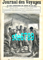 Journal Des Voyages 1878  N° 48 Mr Bonnat Prisonnier Achantis , Capitales De L'Europe Athène , Carte Cote D' - 1850 - 1899