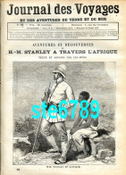 Journal Des Voyages 1878  N° 33  Stanley Afrique , Funéralles Edouard Pocock , Carte Département Charente , - 1850 - 1899