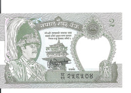 NEPAL 2 RUPEES 1981- UNC P 29 B - Népal