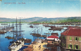 LIBAN - Beyrouth - Vue Générale Du Port - Colorisé - Carte Postale Ancienne - Liban