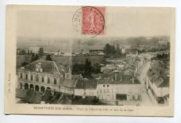 52 MONTIER En DER Vue Haute Rue De La Gare Place Hotel De Ville 1905 Timb   Lib Ch Sacher     D04 2019  - Montier-en-Der