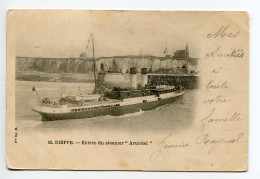76 DIEPPE Marine Entrée Bateau Vapeur Steamer ARUNDEL 1903 Timb     D04 2019  - Dieppe