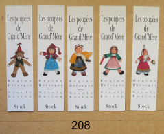 Marque-page - Éditions Stock - Les Poupées De Gran'Mère - Série Complète De 10 Marque-pages - Ours - ( 208 ) - Bookmarks
