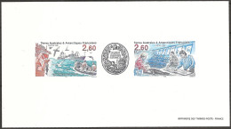 Feuillet Gommé Taaf/fsat Controleur Des Pêches  YVT 234A Mnh** - Sin Dentar, Pruebas De Impresión Y Variedades