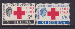 ST HELENA -  1963 Red Cross Set Nver Hinged Mint - Saint Helena Island