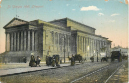 Postcard United Kingdom England Liverpool St. Georges Hall - Liverpool