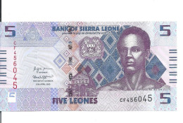 SIERRA LEONE 5 LEONES 2022 UNC P 36 - Sierra Leona